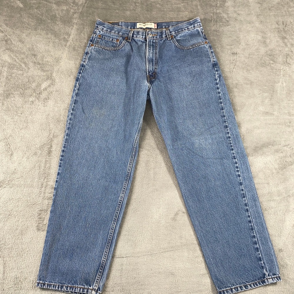 Levi's Jeans Mens 36x30 Blue 550 Relaxed Fit Tapered Leg Medium Wash Denim